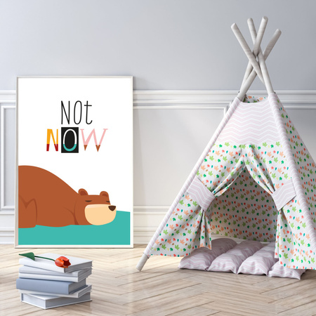 Children's poster Not now 24X30 cm