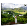Canvas Print Nature Woman Mountain View 40x30 cm