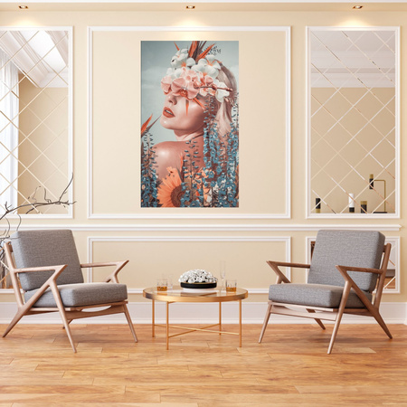 Canvas Print Woman Nature Beauty Nature 80x120 cm