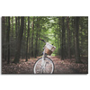 Canvas Print Youth Bike in the Forest 90x60