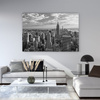 Canvas Print Architecture Black and White Manhattan 120X60 cm