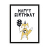 Birthday Poster Happy birthday 21X29.7 cm + black frame