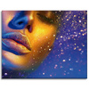 Canvas Print Golden Woman Face Modern Art 100x80 cm