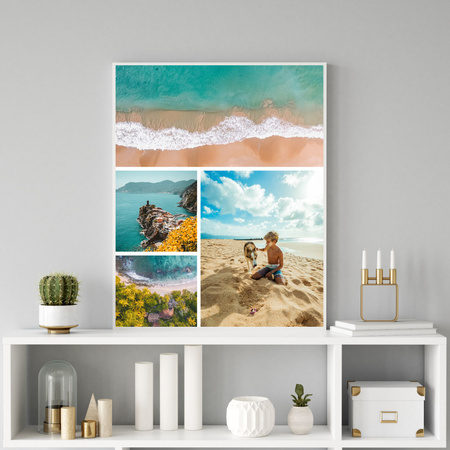 Your photo as a poster + yellow frame 30x40 cm