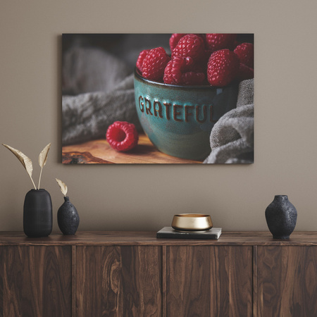 Canvas print Raspberry Kitchen 100x80 cm