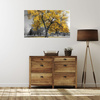 Canvas Print Black Trees Yellow Leaves 100x80 cm