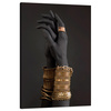 Canvas Print Gold Bracelets on Hands Jewelry 80x120 cm
