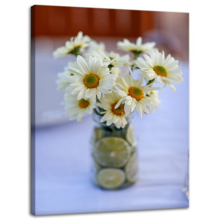 Canvas Print Botany Daisy Bouquet 30x40 cm
