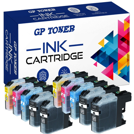 10x Ink for Brother GP-B123CMYKKx2 GP