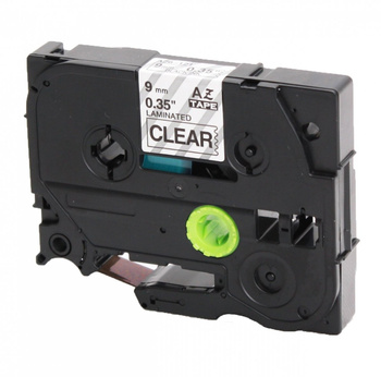 Replacement tape for Brother TZ-121 Black on transparent