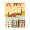 Quebec City poster 40X50 cm + gold frame