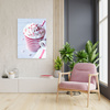 Canvas Print Kitchen Drink Whipped Cream 30x40 cm