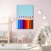 Canvas Print Rainbow Crayons 80x120