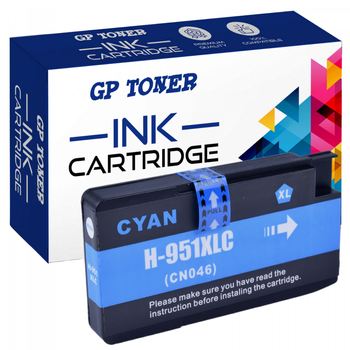 Compatible Ink Cartridge for HP 951XL OfficeJet Pro 8100 8600 251dw Cyan