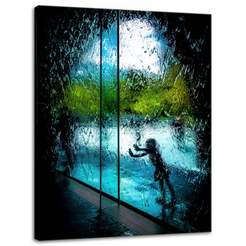 Canvas Print People Water Curtain 30x40 cm