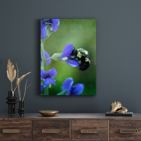 Canvas Print Botany Bee Flower 30x40 cm