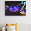 Canvas Print Music Turntable LED 90x60