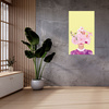 Canvas Print Purple and Pink Flowers 80x120 cm