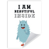 Children's poster I am beautiful inside 21X29.7 cm