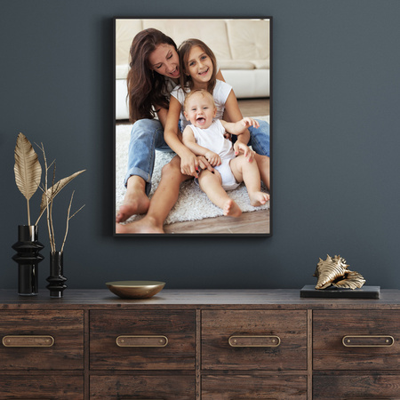 Your photo as a poster + yellow frame 30x40 cm