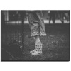 Canvas Print Black and White Wellington Boots 40x30 cm