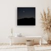 Canvas Print Nature Night Dark Moon Mountains 90x90
