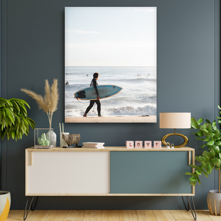 Canvas Print Surfing Sea Water Summer Beach 80x120
