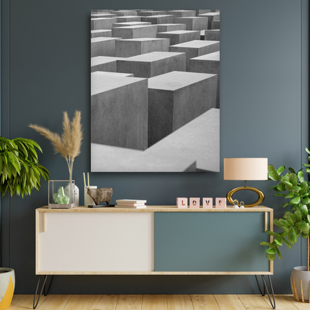 Canvas Print Abstract Concrete Cubes 80x120