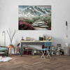 Canvas Print Nature Heathland in the Mountains 40x30 cm