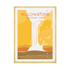 Yellowstone City poster 40X50 cm + gold frame