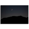 Canvas Print Nature Night Dark Moon Mountains 90x60