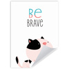 Children's poster Kitten be brave 50X70 cm