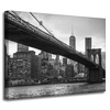 Canvas Print Architecture Manhattan Bridge Black and White 40X30 cm
