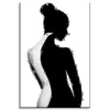 Canvas Print Black and White Woman Art Pose 80x120 cm