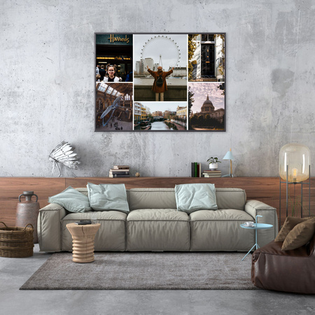 Your photo as a poster + silver frame 30x24 cm