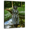 Canvas Print Architecture Sculpture of a woman 30x40 cm