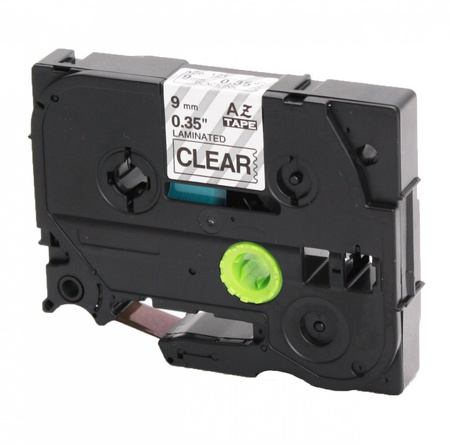 Replacement tape for Brother TZ-121 Black on transparent