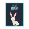 Children's poster Little One Bunny 30X40 cm + turquoise sea frame
