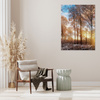 Canvas Print Trees Winter Rising Sun 50x70 cm