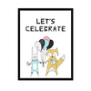 Let's celebrate Birthday Poster_2 21X29.7 cm + black frame