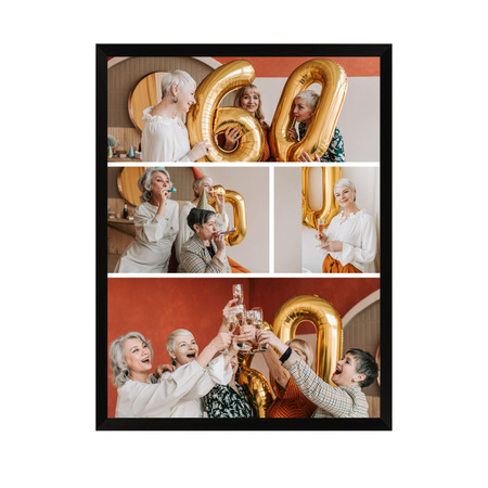 Your photo as a poster + black frame 40x50 cm