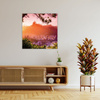 Canvas Print Old Photography City Sunset 60X60 cm