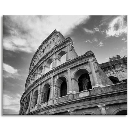 Canvas Print Architecture Colosseum black and white 100X80 cm