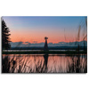 Canvas Print Windmill Sky Nature Sunset Lake Grass 90x60