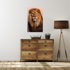 Canvas Print Lion Face Beauty Mane Hair 80x120 cm