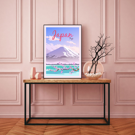 Poster Country of Japan 40X50 cm + gold frame