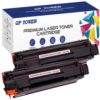 Set of 2x Toner cartridge replacement for HP GP-H435/CB436/CE285A x2 M1120MFP M1522N M1120n GP-HCB435/CB436/CE285A x2 Black printer