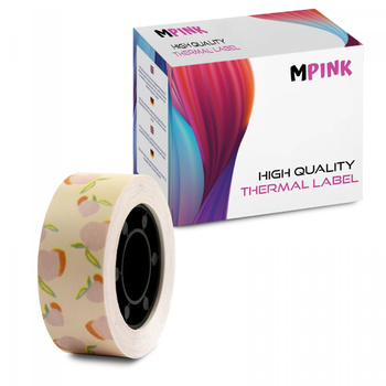Thermal label paper tape MP-RL-15*4M-SP Sweet Peach