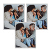 3x Silver Frame 50x70, I L13,15,039 Plexi