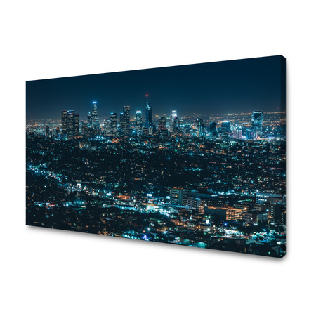 Canvas Print Architecture of Los Angeles at Night 40X30 cm